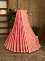 Trendy Pink জরি জামদানি AP0015