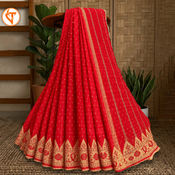 Crimson/Bright Red Sharee DM007