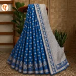Royal Blue Soft Katan Saree DM0011